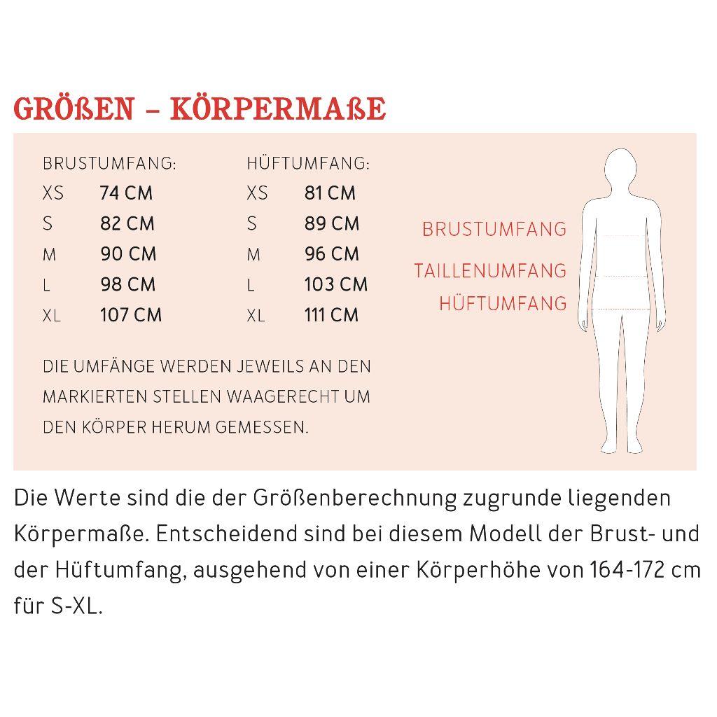 Papierschnittmuster Kleid mit Taschen Frau Yuma XS-XL